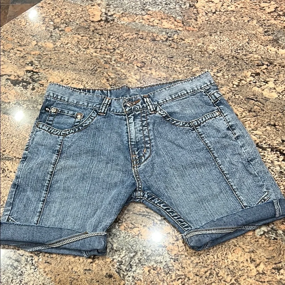 Cheyen Blue Denim Shorts